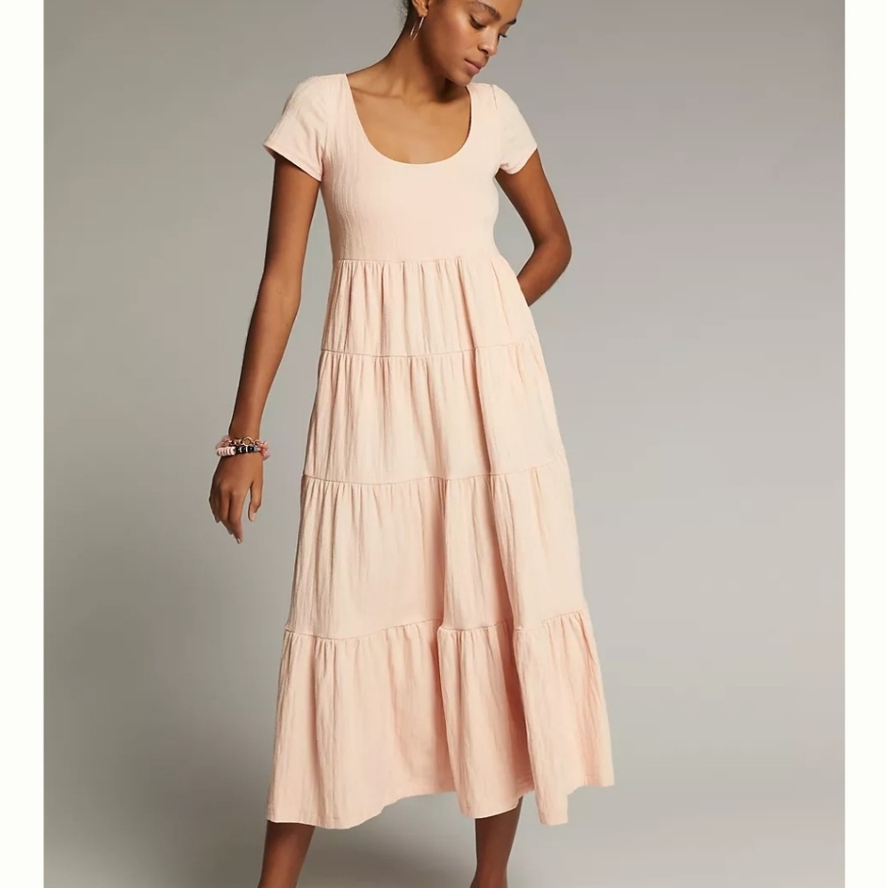 ISO Maeve Gillian tiered maxi dress in XS